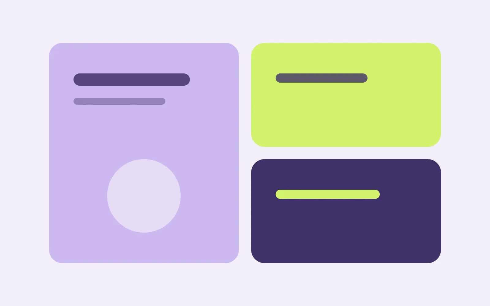Brand color and card system