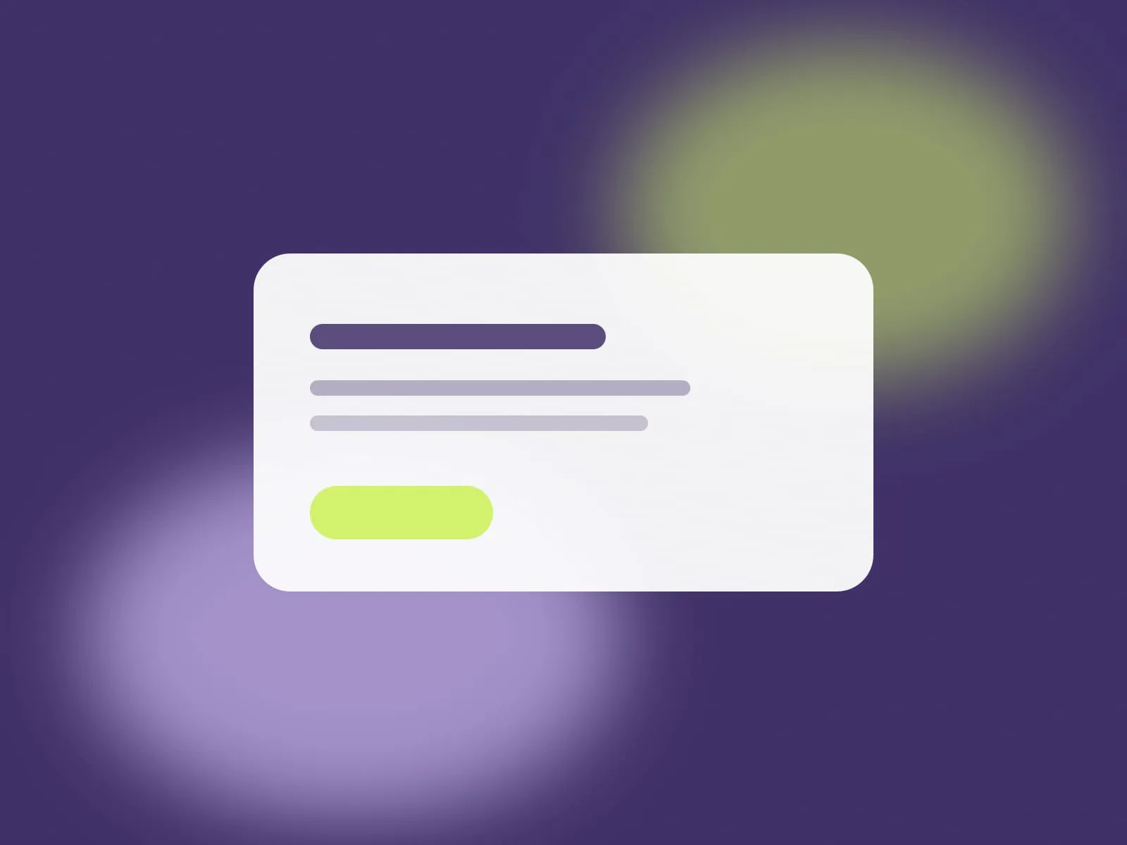 Website components on dark